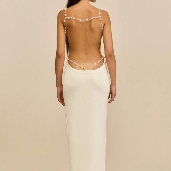 CULT GAIA CASSI KNIT DRESS WHITE - Picture 1 of 4